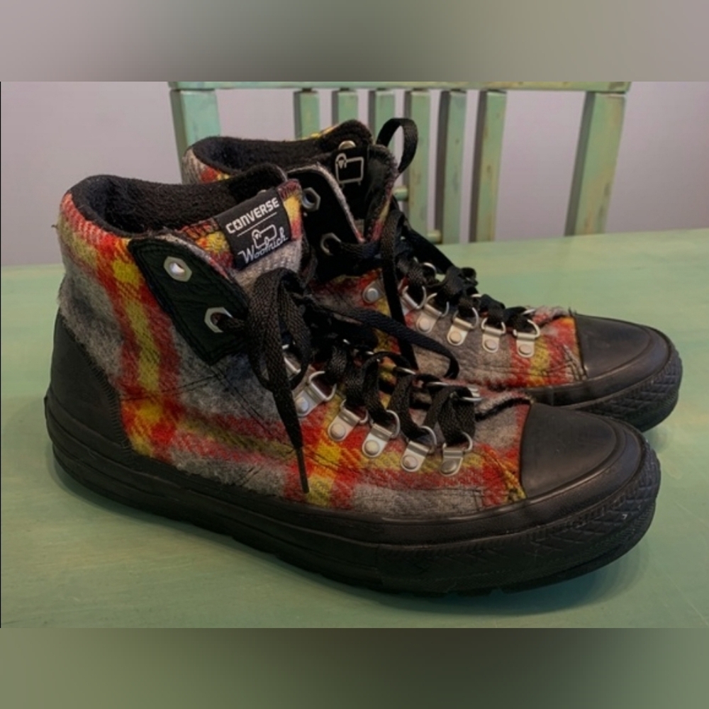 Converse x Woolrich Wool Plaid Chuck Taylors.